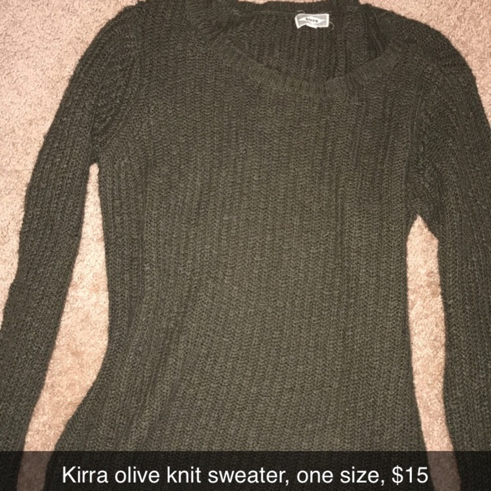 Olive knit sweater